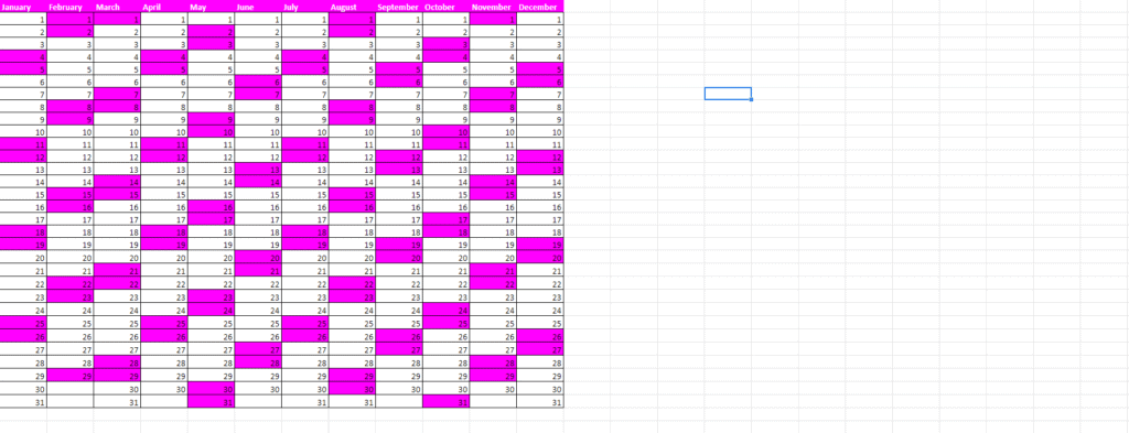 Monatskalender - Kostenlose Kalender Vorlage 2020 für Excel